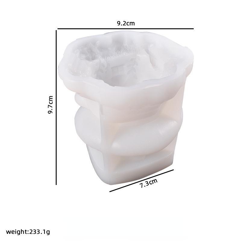 3D Mushroom House Silicone Mold DIY Aromatherapy Gypsum Mushroom House Epoxy Candle Mold