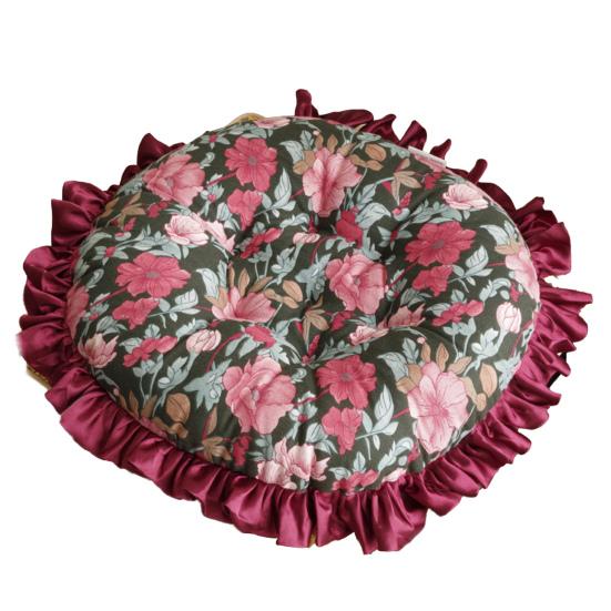 

Ruffled Butterfly Flower Seat Cushion Pain Relief Breathable Non-Slip Washable Fours Seasons Home Office Chair Square Sitting Mat Pad