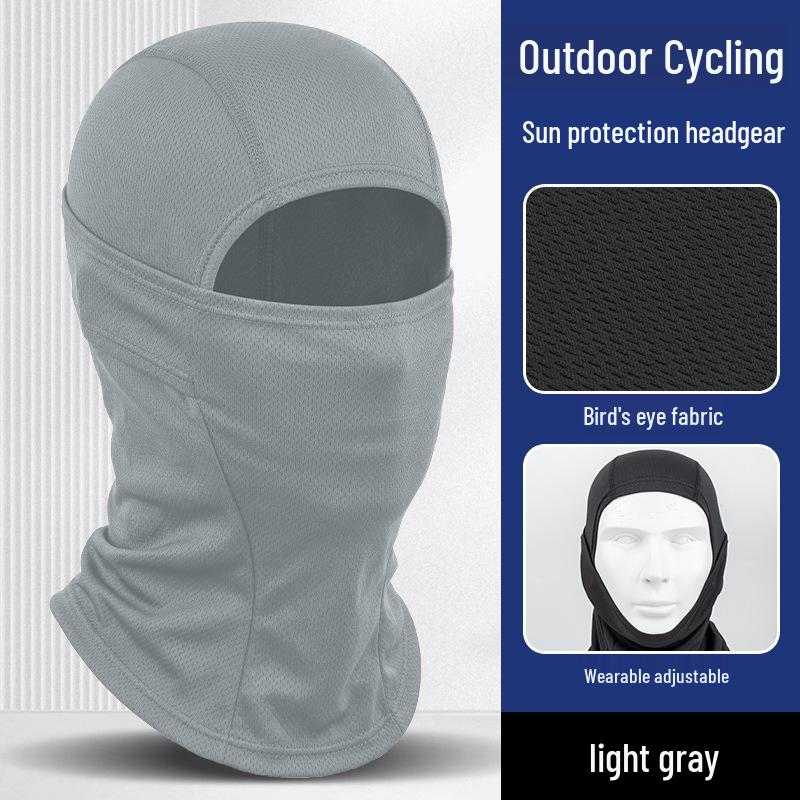 Quick-Dry Multifunctional Summer Cycling Face Mask: Breathable, Sun-Protective, Ice Silk Balaclava & Headband