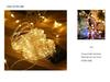 Colorful Outdoor Solar LED Tube Strip Lights - USB/Battery Powered Christmas Lighting with Copper Wire