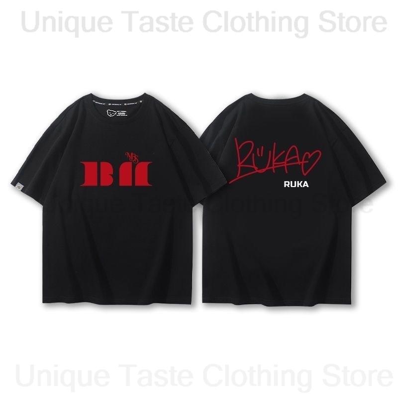 New BABYMONSTER T Shirt Concert HELLO MONSTERS Tshirt Kpop Women Unisex Summer Cotton Short Sleeve Tee Babymonster Fans Clothes