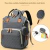 Oxford cloth Mommy Bag Dry-wet Separation Large Capacity Nappy Backpack Foldable Lightweight Baby Diaper Backpack for Nursing