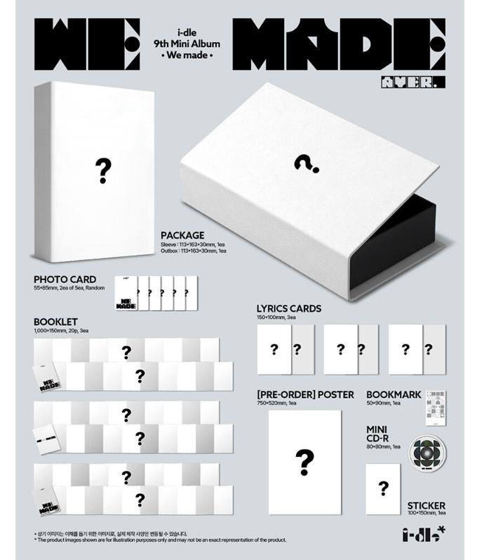 [pre-order] I-dle – 9th Mini Album We Made (A Ver.)