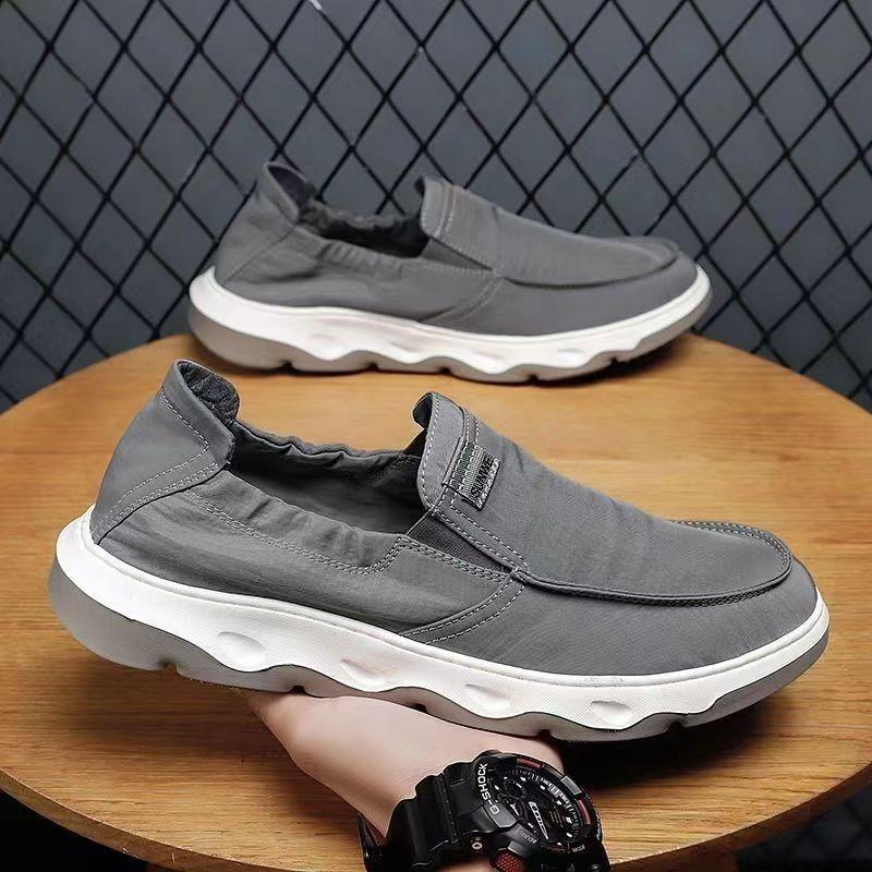 

2024 summer new old Beijing cloth shoes soft sole driving one pedal breathable casual shoes breathable work insurance shoes 39 серый