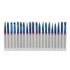 20 Pcs End Mill Tungsten Carbide Single Double Groove Rotate End Milling Cutter