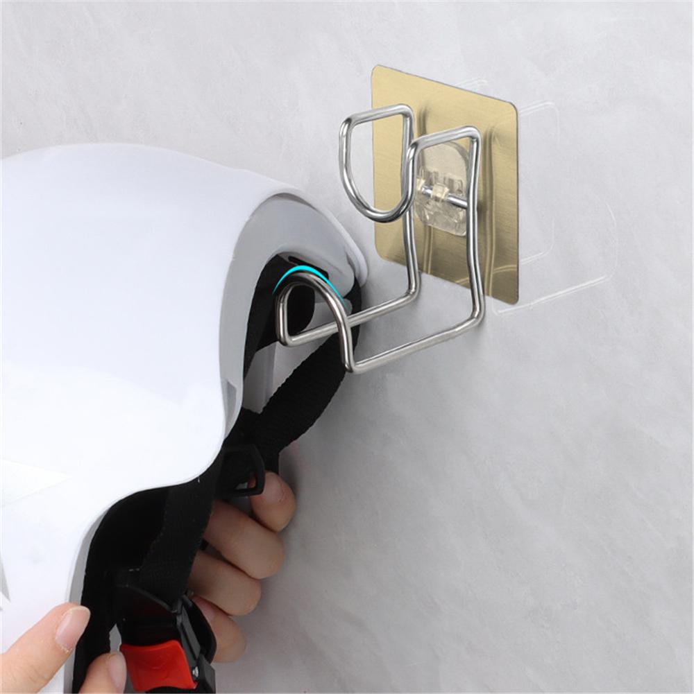 Neues 3er-Set verdickter Edelstahl-Motorradhelmhalterhaken zur Wandmontage