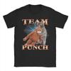 Monkey Punch Baby Monkey Holding Toy Tee Shirt for Men Women Printed T Shirts  Cotton Clothes