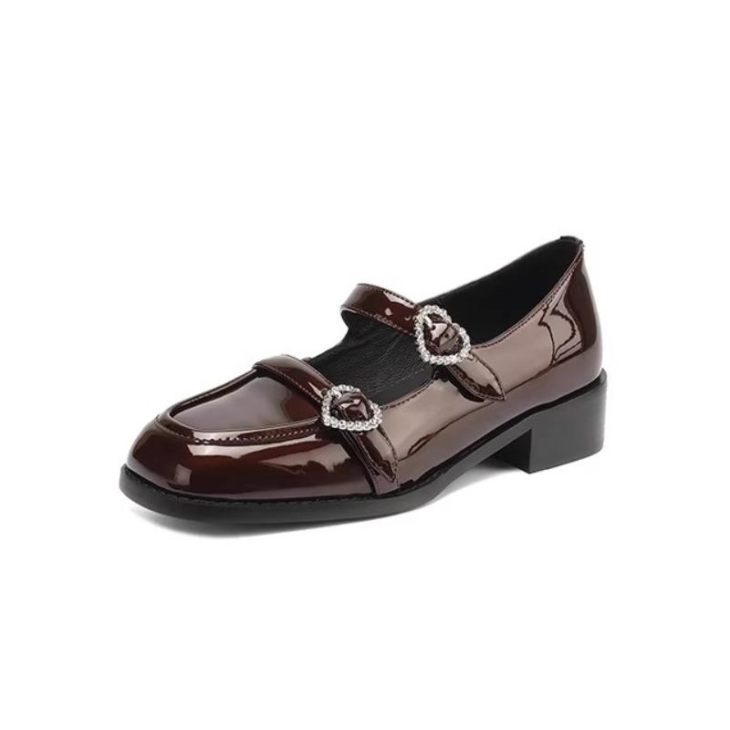 Fashion Ladies Shoes 2025 Brand Buckle Strap Women's High Heels Fashion Crystal Office and Career New Square Toe Best Seller High Heels