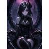 Fantasy Magical World Gothic Cool and Cute Character Aesthetics Anime Girl Canvas Painting Art for Wall Manga Game Room Decor