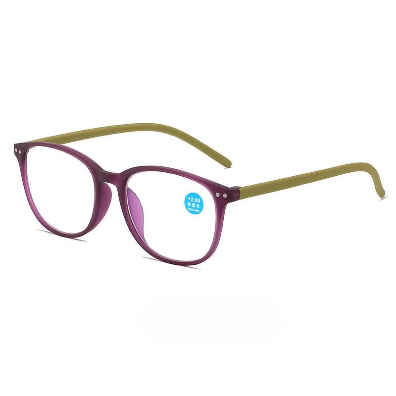Retro Reading Glasses for Men Women Oval Frame Anti-blue Light HD Ultralight Far Sight Eyewear
