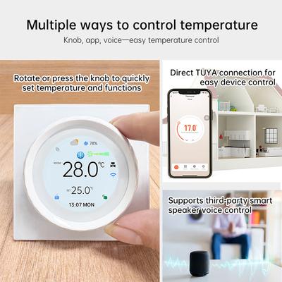 2025 Tuya Smart Life WiFi-Thermostat BAC-2007 Temperaturregler für Klimaanlage, Heizung und Kühlung mit Alexa und Google