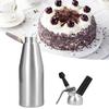 Aluminium Legierung Creme Whipper Schäumer Dispenser Kuchen Dessert DIY Werkzeug mit 3 Dekoration