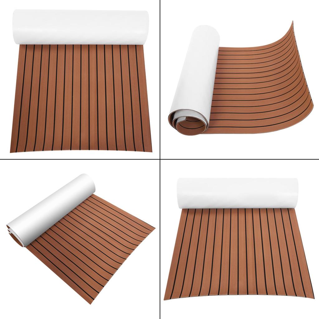 Dark Brown Teak Boat Flooring EVA Teak Decking Sheet Boat Flooring EVA Teak Decking Sheet Boat Flooring Fit for Yacht