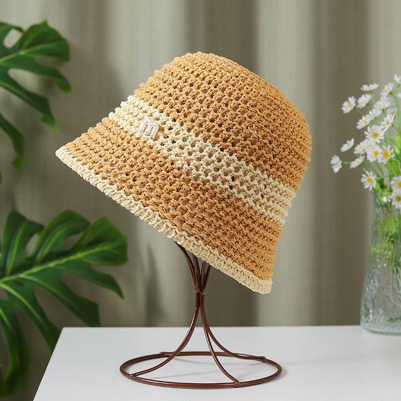 Women's Fisherman Hat Summer Hollow Out Mesh Sunshade and Sun Protection Hat Versatile Fisherman Hat