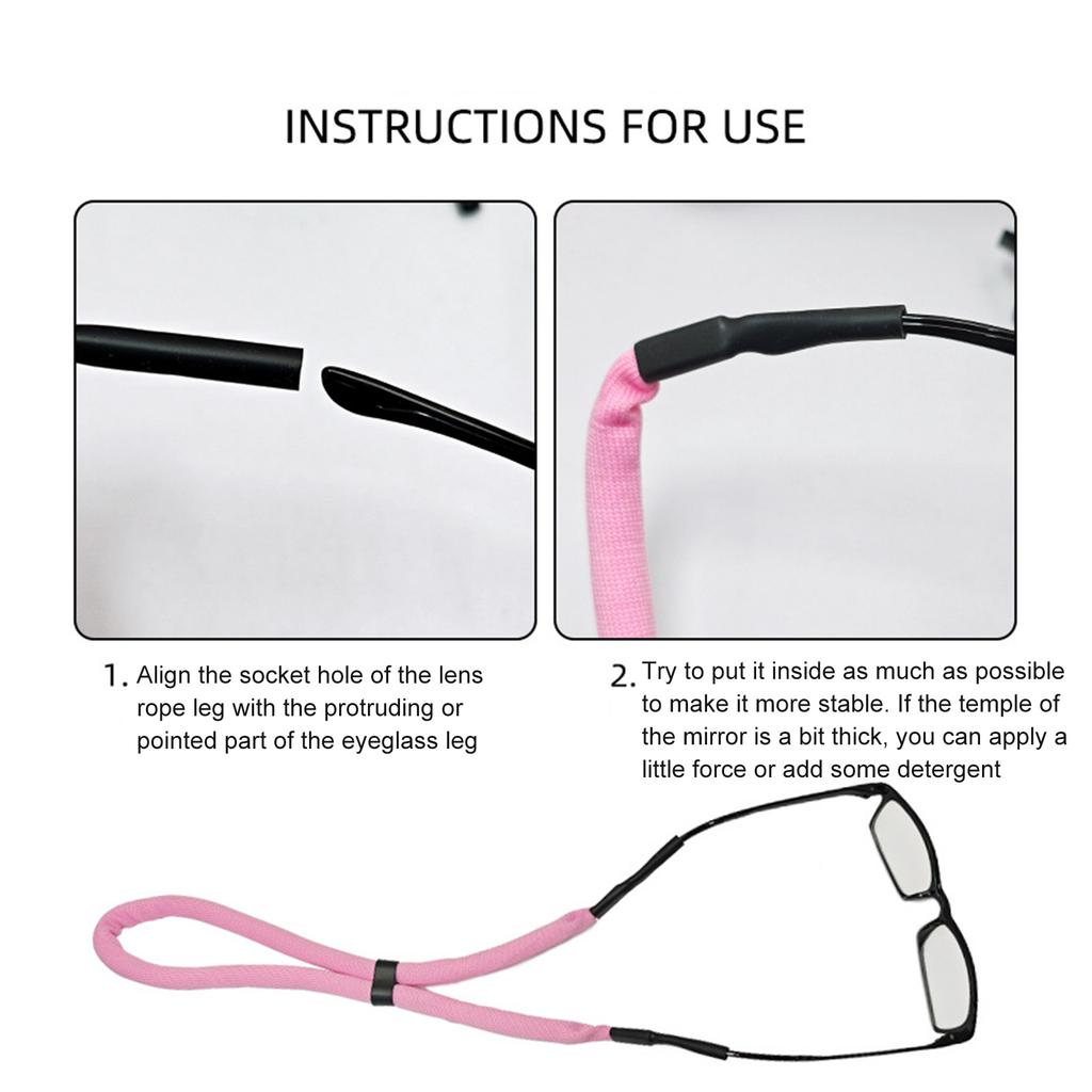 Elastic Cord Glasses Retainer Straps for Water Sports Swimming Boating Diving Accessories