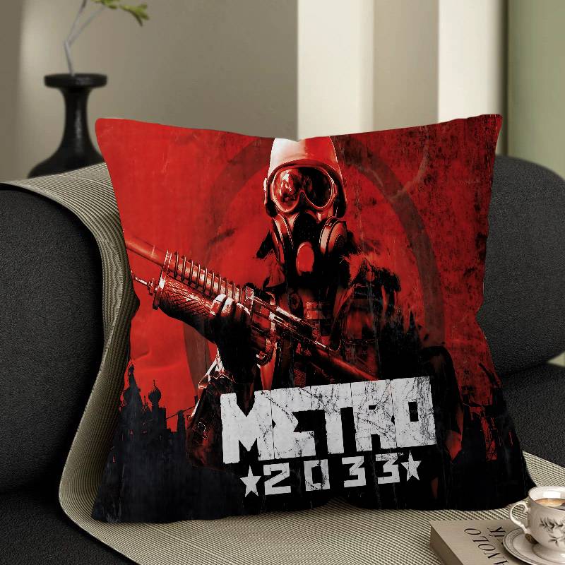 Gaming Metro 2033 45*45Cm Cushion Cover Pillow Cover Decor Pillowcase Home Pillowcase For Couch Pillow
