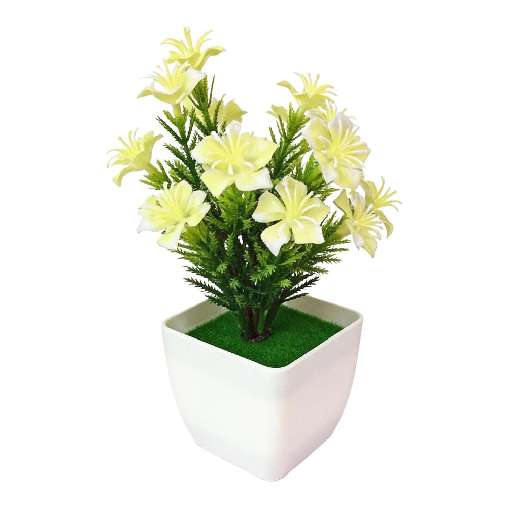 For Miniature Bonsai Flower Potted Artificial Plant for Home and Office Decoration Lifelike Simulation Colorful 12CM 20CM