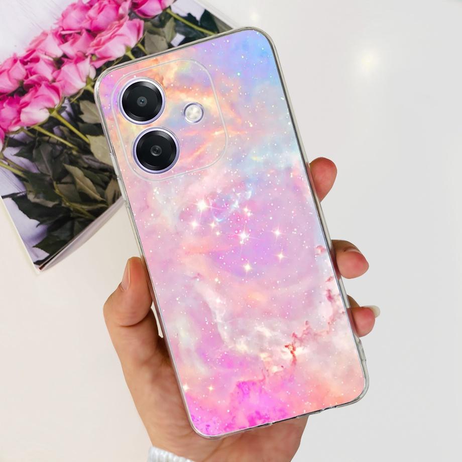 For Oppo A3x A3 Pro Phone Case Soft Silicone Back Cover Flower Butterfly Love Heart Slim Matte Funda OppoA3 A3Pro OppoA2 CPH2683