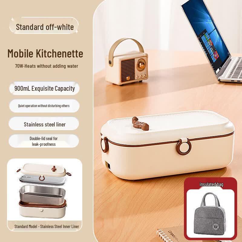 Qiwei Electric Self-Heating 316 Stainless Steel Lunch Box