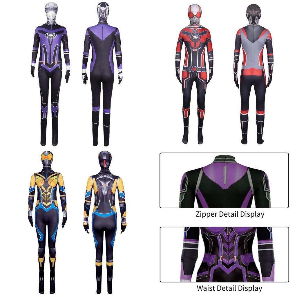 Marvel Movie Wasp Quantum Ripple Cosplay Costume