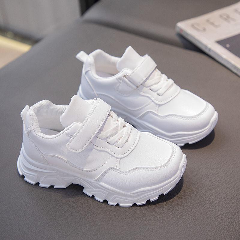 

Children s little white shoes boys summer 2025 new student running shoes soft sole boys sports single net shoes 37 inner length 22cm