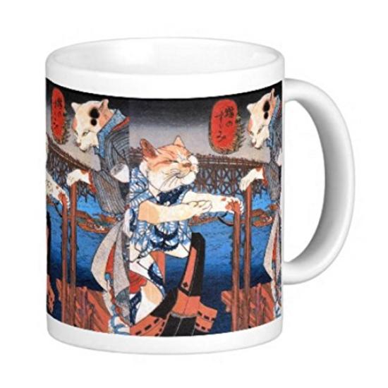 

Utagawa Cooling Photo Mug Kuniyoshi s Cat Down Mug (Ukiyo-e Series)