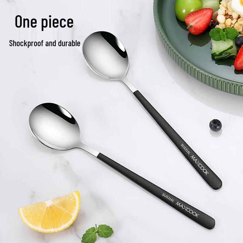 MAXCOOK 316L Stainless Steel Large Spoon Set