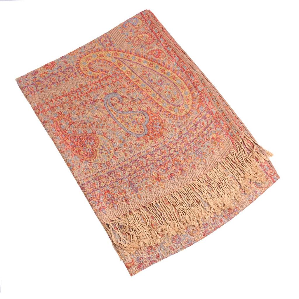 Classic Ethnic Paisley Tassel Scarf - Imitation Cashmere, Perfect for Autumn and Winter