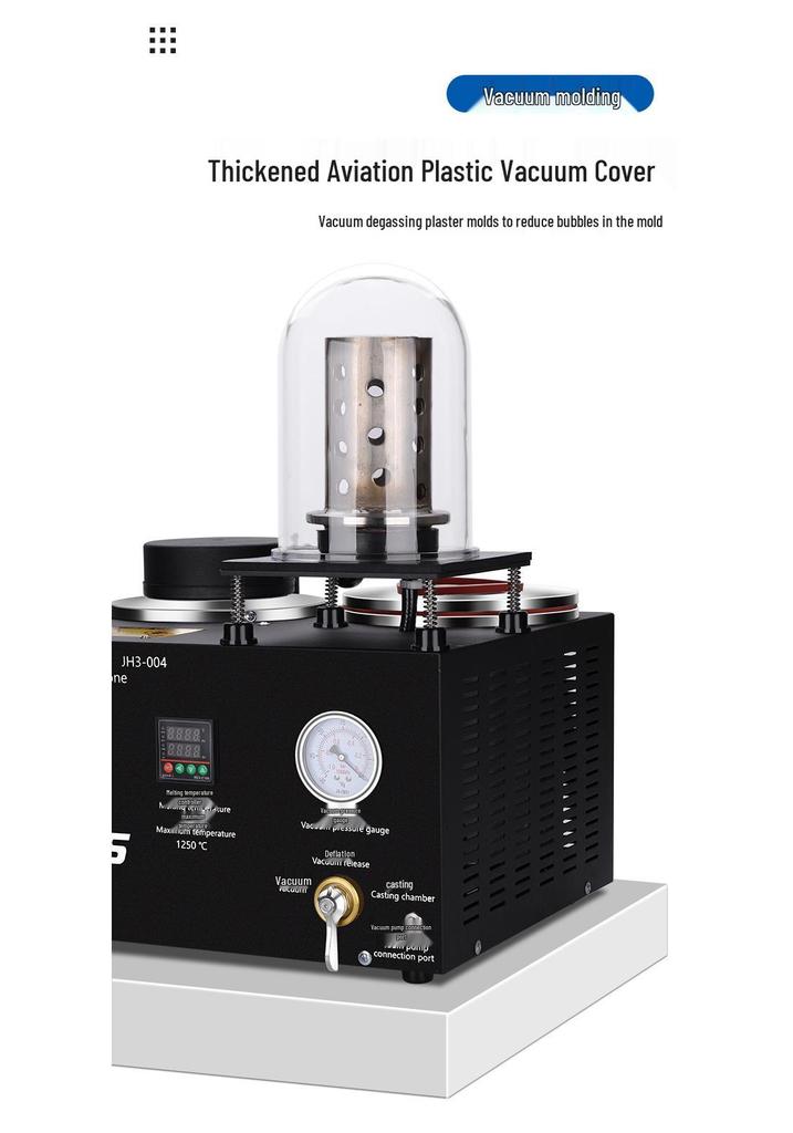 2L Compact Metal Casting and Suction Machine for Gold & Silver Jewelry Mold Pouring