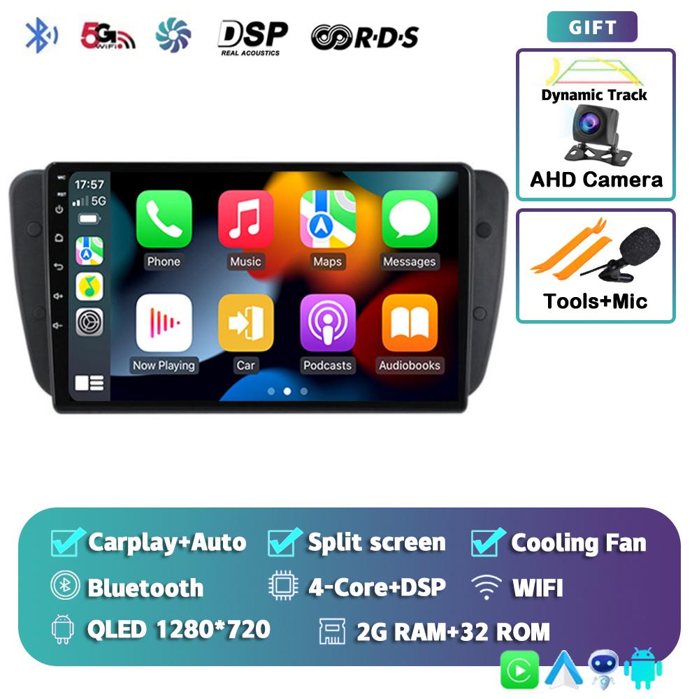 

Android 14 Автомобильное радио для Seat Ibiza MK4 6J SportCoupe Ecomotive Cupra 2009 2010 2011 2012 - 2016 Мультимедийный видеоплеер Стерео