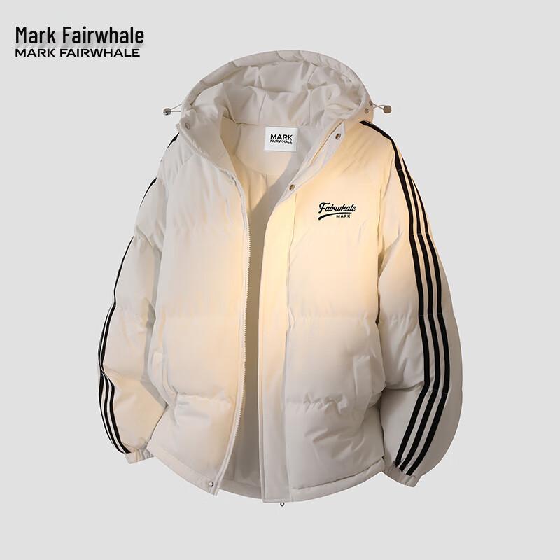 Mark Fairwhale Herren Dreistreifen Kapuzen Steppjacke