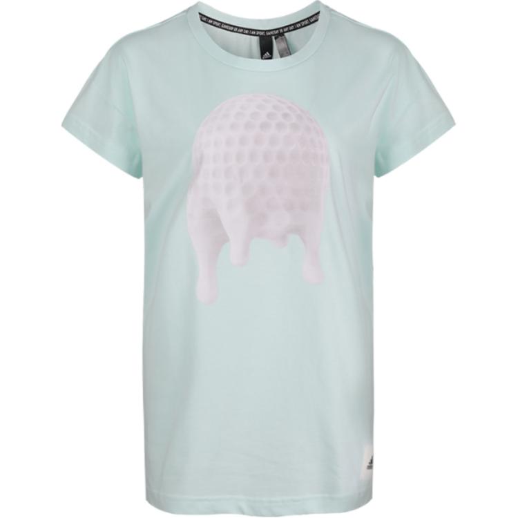 

Adidas Модная Универсальная Футболка с Коротким Рукавом Женские Топы Зеленый FJ7554 S