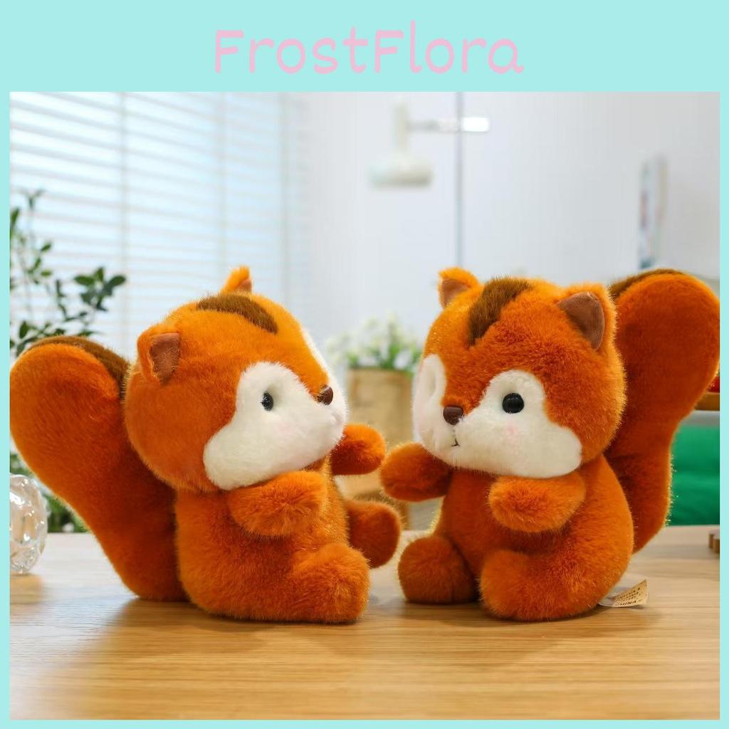 Plush Cute Squirrel Toy Doll Cute Cartoon Short Pile Animal Gift Doll Children