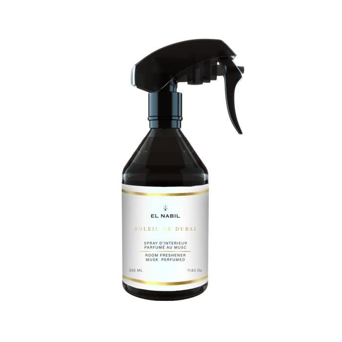 Spray Parfum d'Intérieur - EL NABIL - SOLEIL DE DUBAI - 350ml - Parfum Sucré - Notes Florales et Épicées