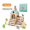 Wooden Building Blocks Set With Klamp Joint Design For Kids And Beginners