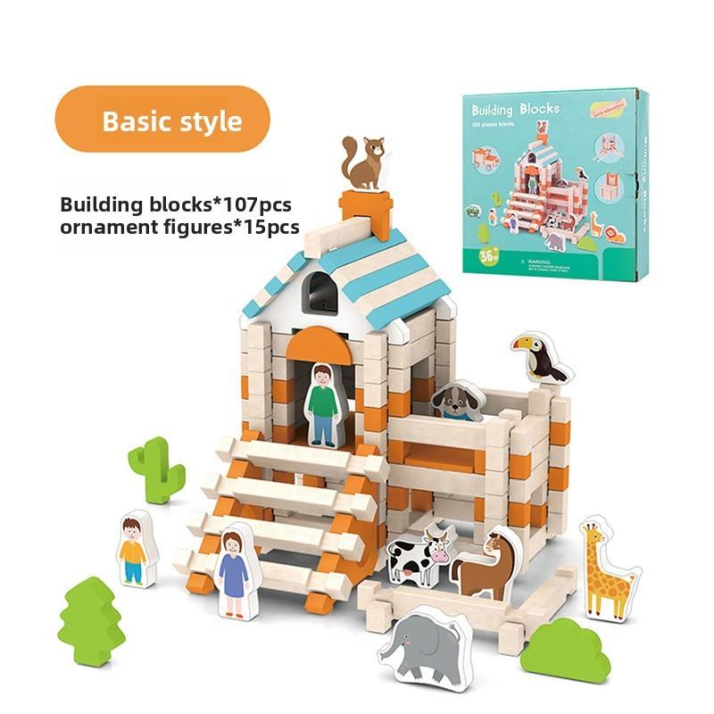 

Wooden Building Blocks Set With Klamp Joint Design For Kids And Beginners