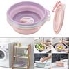 Foldable Bowl Strainer Bivouac Kitchen Sink Bowl, Portable BPA Collapsible Basin