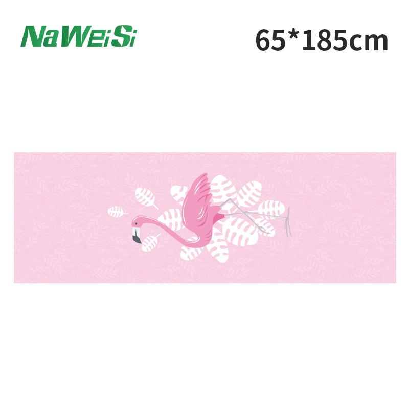 Mikrofaser-Sport-Yoga-Handtuch, schnelltrocknend, bedruckt, Fitnessmatte, rutschfest, faltbar, schweißabsorbierend, für den Innen- und Außenbereich, Sportzubehör für das Fitnessstudio