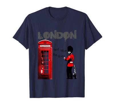 London Banksy God Save the Queen T-Shirt