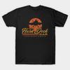 Men Black Print T-shirt Hard Deck Bar Vintage No-Cut Transfer Paper Print Cotton Tshirt