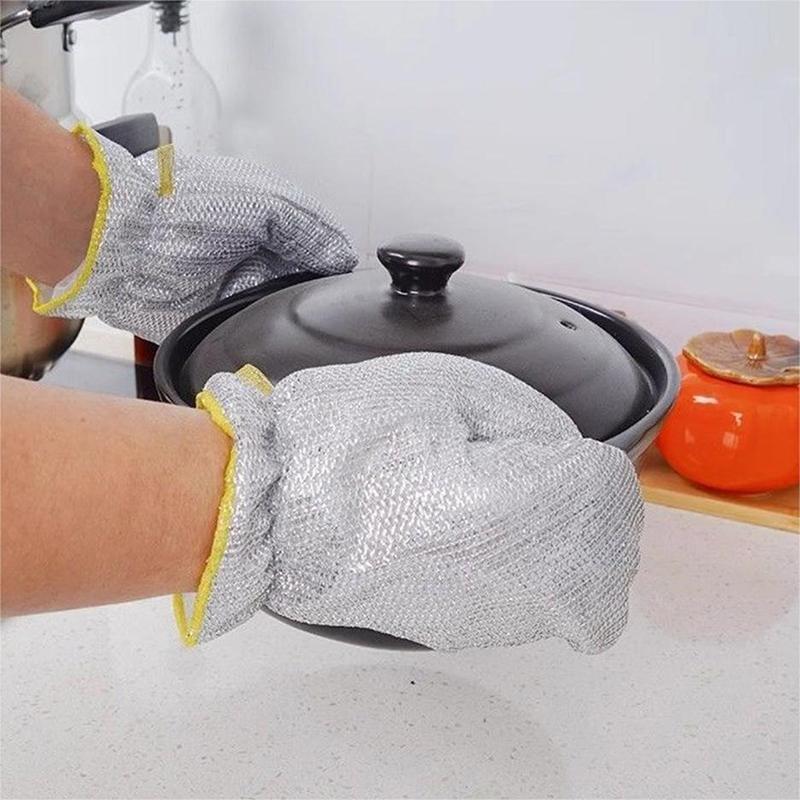 Pano de limpeza para remoção de ferrugem Luvas mágicas para lavar louça Pano de limpeza de arame de aço Ferramentas de limpeza de fogão de micro-ondas Pano de prato
