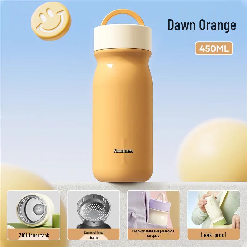 

Wushengwu Звездное небо 316L Нержавеющая сталь Термокружка с разделением для чая и кофе