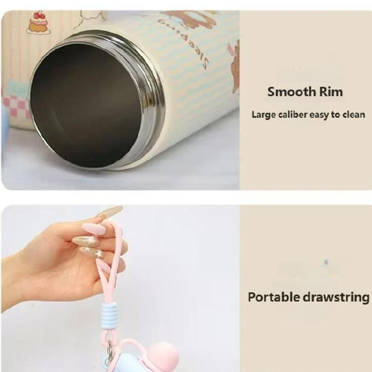 Unique Cartoon Float Ball Stainless Insulated Bottle Prevents Spills For Hiking Commuting And Work