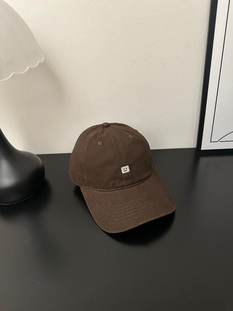 Casual Cotton Baseball Cap With Wide Brim Sun Protection For Outdoor Summer Wear