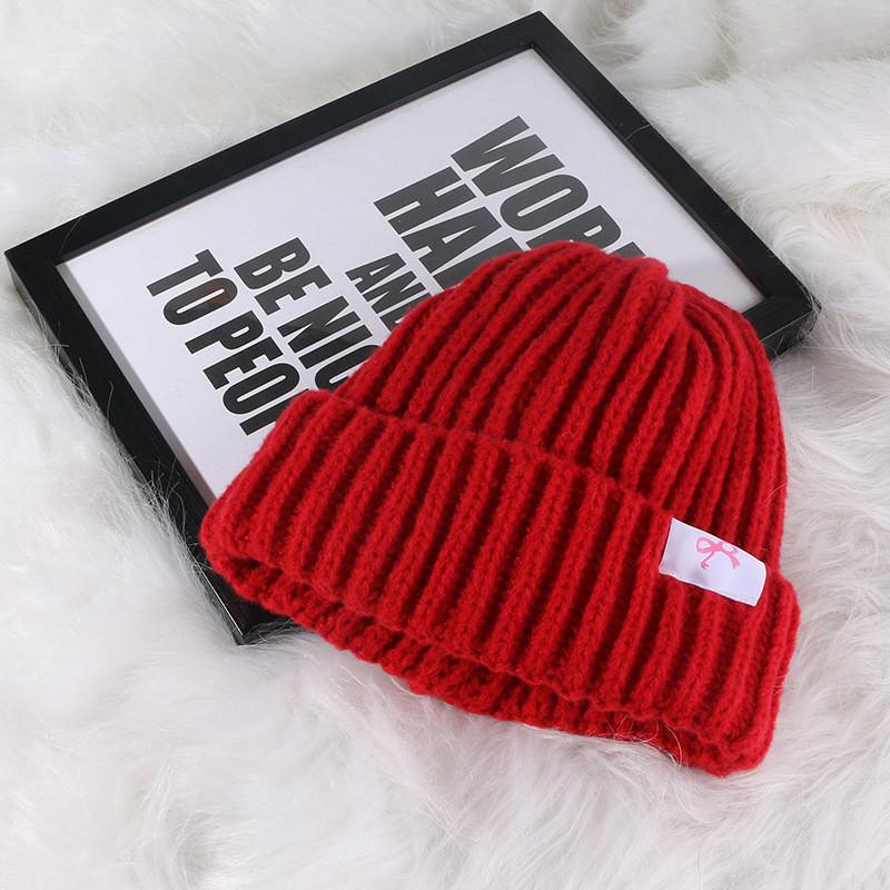 Soft And Comfortable Knitted Acrylic Hat For Women With Cute Bow Perfect For Winter And Autumn Fashion