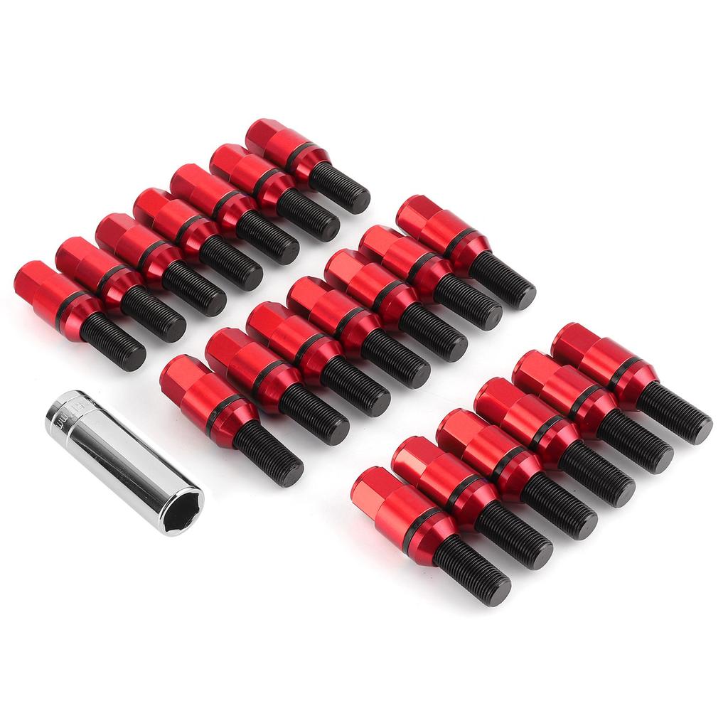 20Pcs Lug Bolts Stud Tuner Style Wheel Screw Nuts M14x1.25 Thread Fit for M3 F80 M2 F22 F23