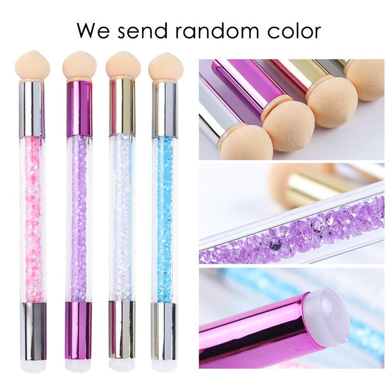 Nail Stamping Plates Set Silicone Sponge Brush Polish Transfer Stencils Flower Butterfly Geometry Template Nail Tool