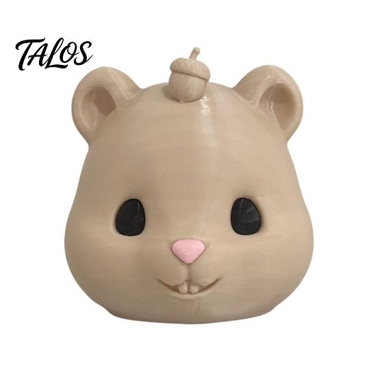 Wildlife Observation Tool Mouse Head Squirrel Feeder, Funny Animal Face Outdoor Durable Food Holder Hanging Feeding Station for Garden Backyard Patio
