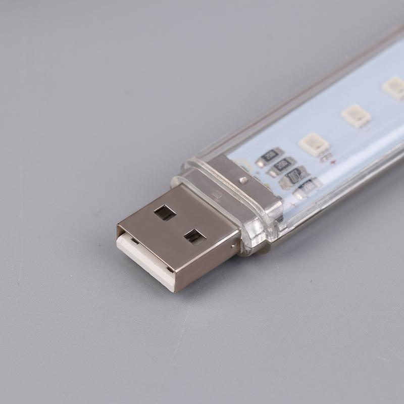 Mini Usb Led Book Light Dc5V Ultra Bright Reading Book Lamp 8Leds Light Portable Bedside Light For Power Bank Pc Laptop Notebook