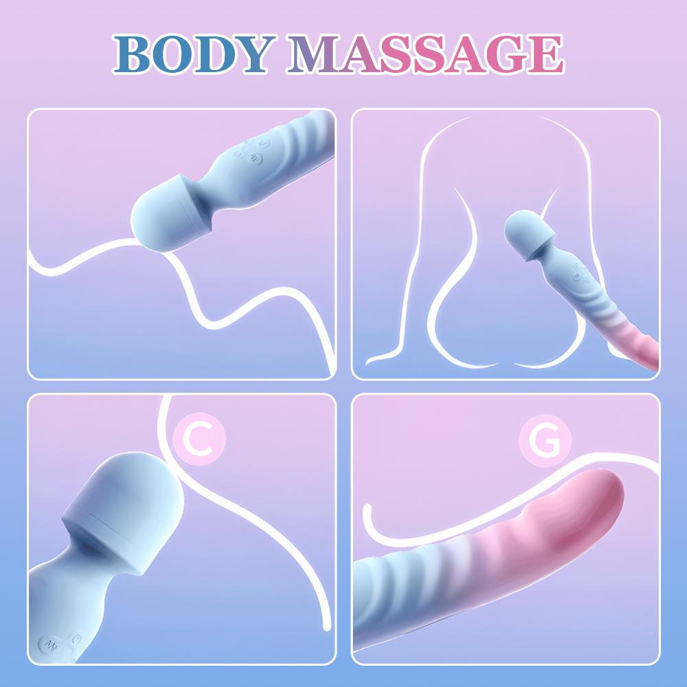 3 IN 1 Mode Dildos Vibrator AV Sex Machine Magic Wand Clitoris G Spot Stimulator Female Vagina Massager Woman Adults Sex Toy 18+